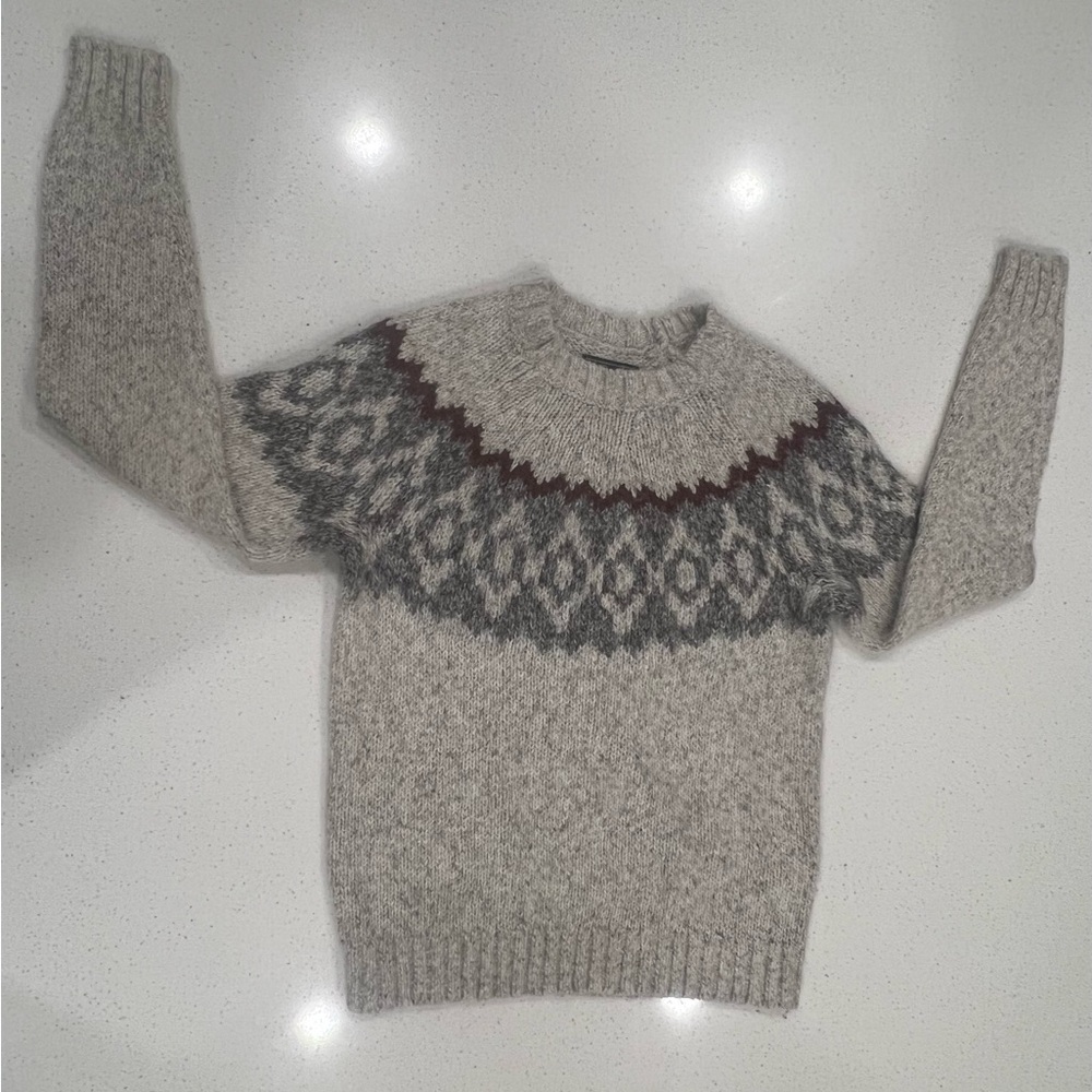 Abercrombie & Fitch Light Gray Knit Sweater Size XS